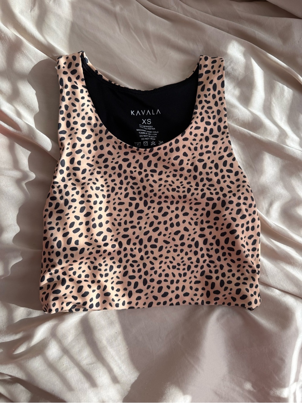 Kavala Leopard Print Crop Tank